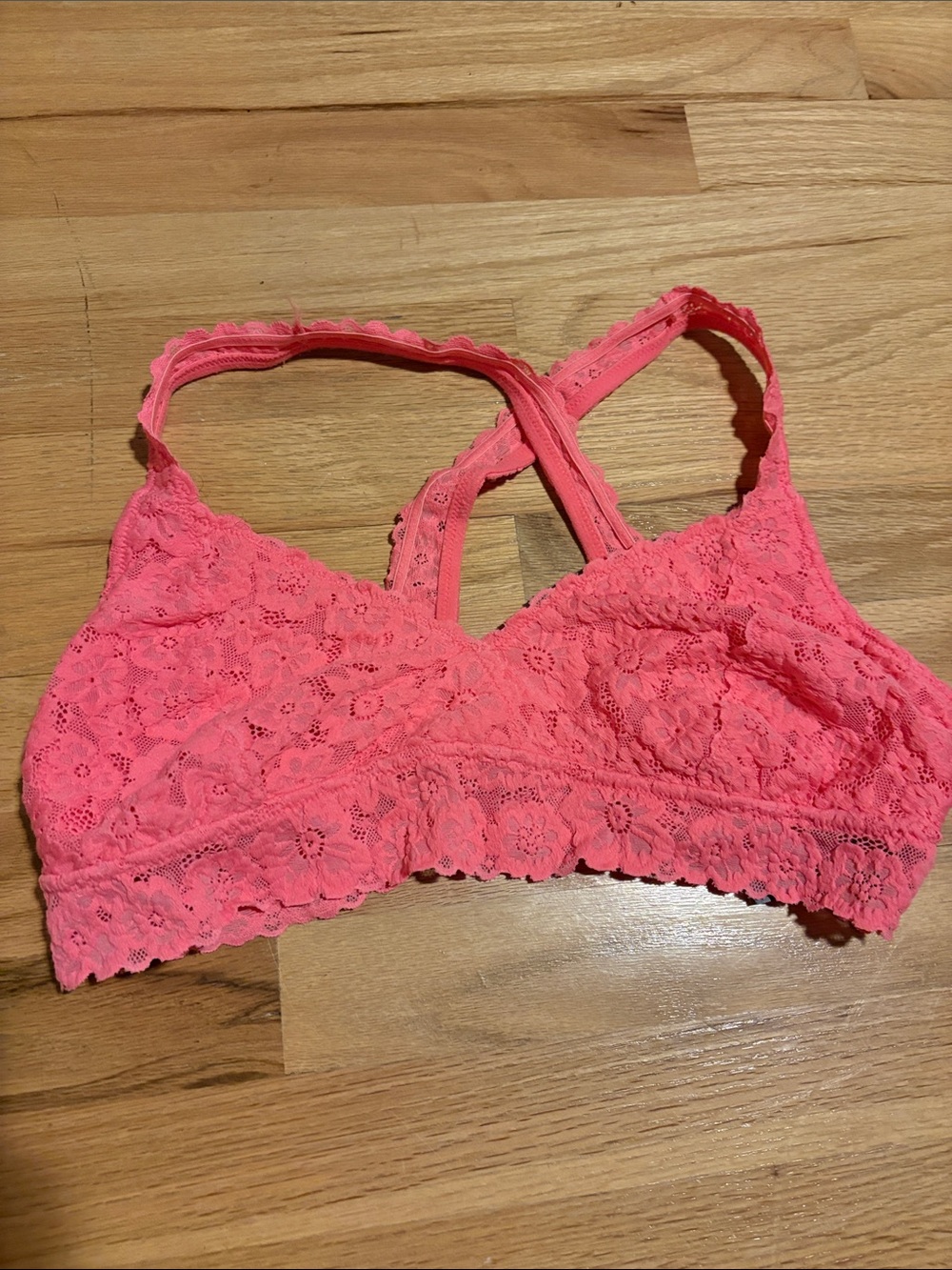 aerie Lace Bralette Pink Comfort Size XL